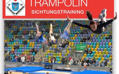 Sichtungstraining für neue Trampolin Wettkampfgruppe
